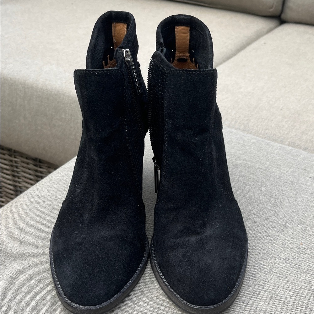 Aquatalia Black Suede Ankle Booties